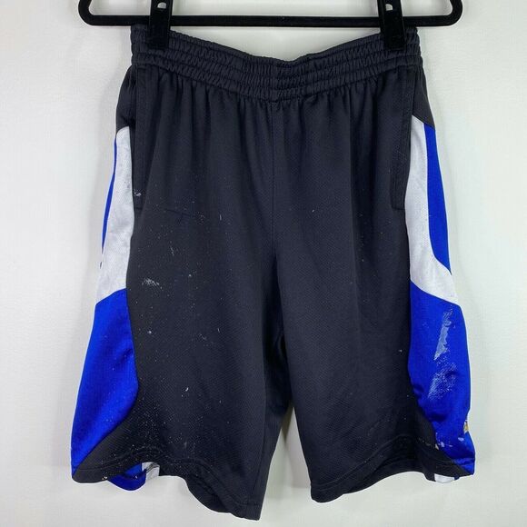 Adidas Kansas City Jayhawks Distressed Athletic Gym Shorts Size Medium M Mens - Picture 1 of 12